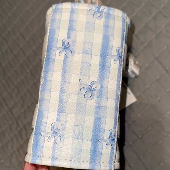 Betsey Johnson Blue and White Mini Crossbody Bag - Picture 9 of 12